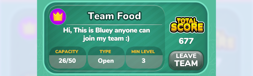 Players can join teams in Merge Chef 3D by Kyoso Interactive.