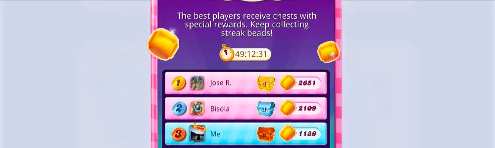 Timed leaderboard event used in Candy Crush Saga by King