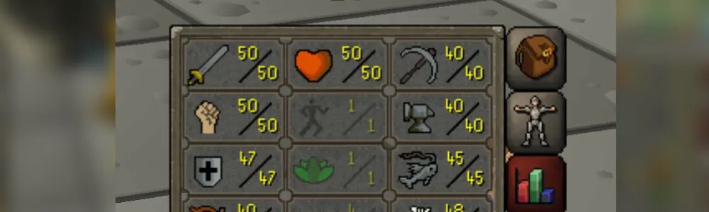 Player stats in Runescape by Jagex.