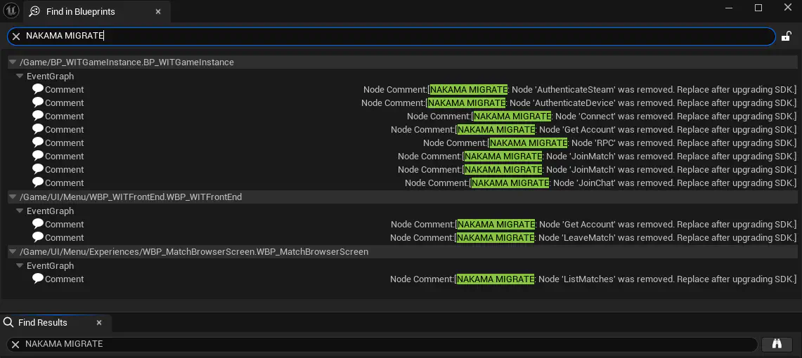 After running blueprint migration script