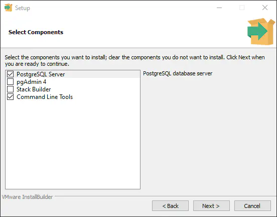 PostgreSQL components