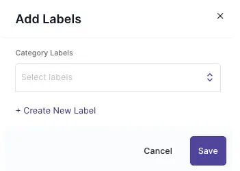 Adding a Category Label to an item in the Satori console
