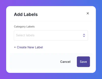 Add Category Label