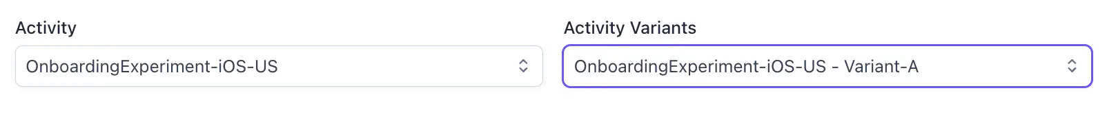 Retention report filtered by activity and activity variant