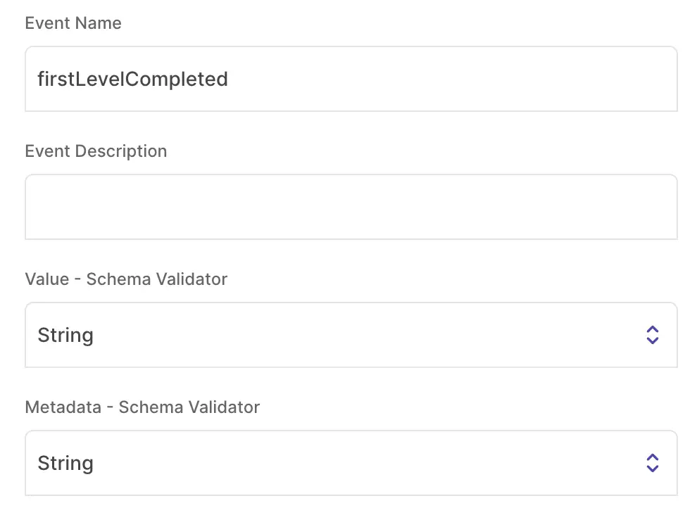 Creating the firstLevelCompleted event