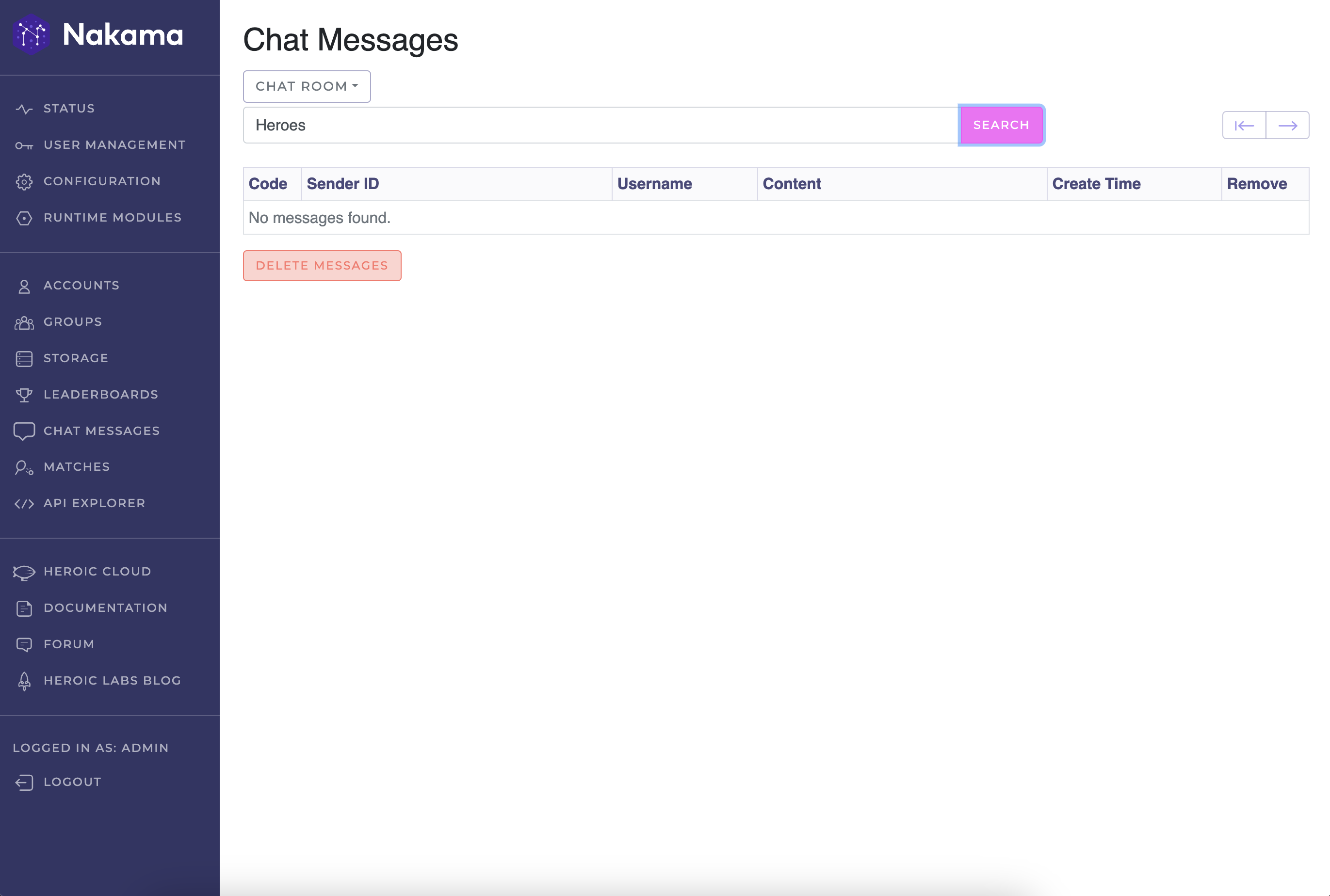 Chat Messages
