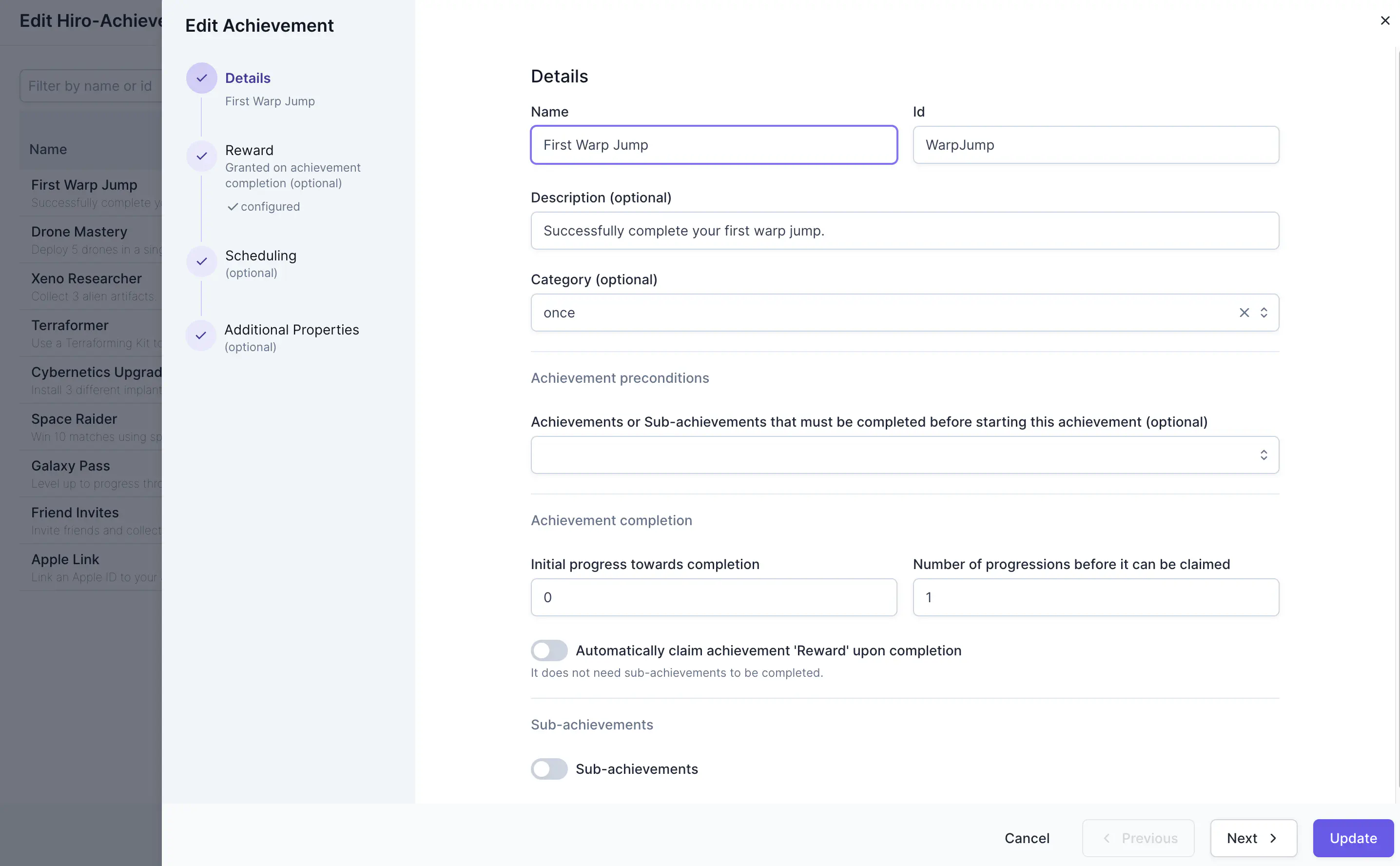 The form-based wizard in the Satori console allows Hiro systems to be created and edited via guided questions and prompts.