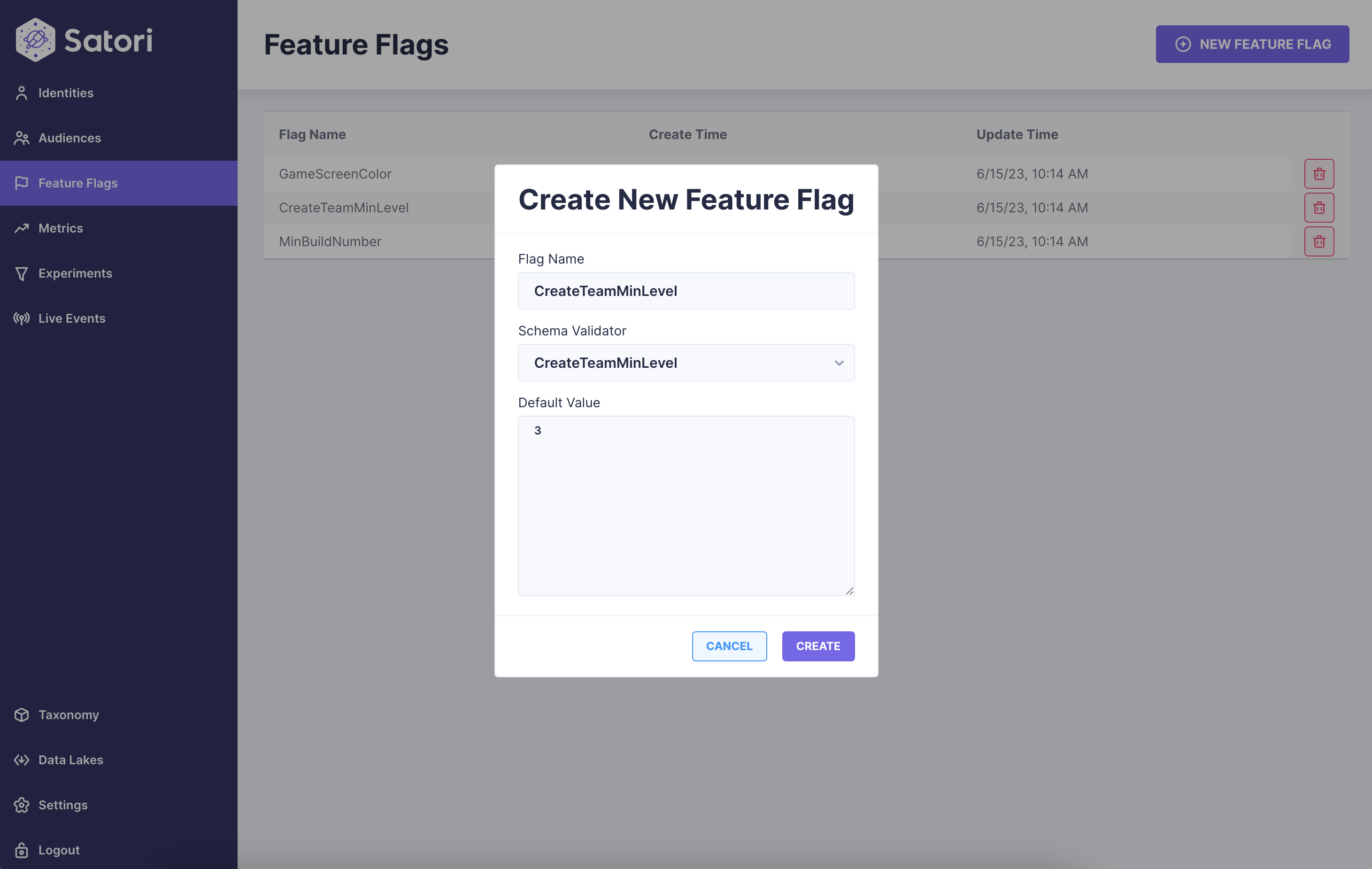 Create New Feature Flag