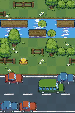 Croaky Road gameplay mockup