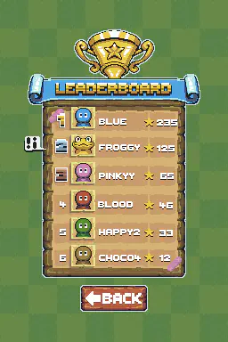 Croaky Road friend leaderboard