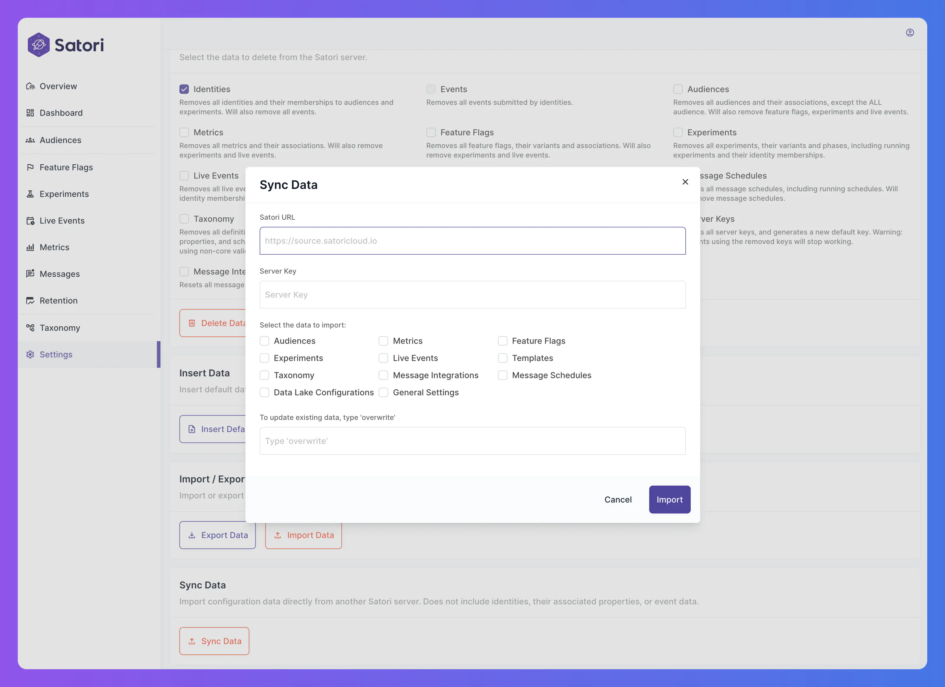 Remote Sync Configuration